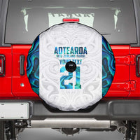 Custom New Zealand Aotearoa Spare Tire Cover Maori Paua Shell Indigenous LT9 - Polynesian Pride