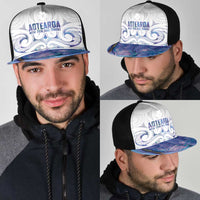 New Zealand Aotearoa Mesh Trucker Cap Purple Maori Papua Shell Indigenous LT9 - Polynesian Pride