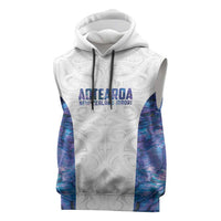 Custom New Zealand Aotearoa Sleeveless Hoodie Purple Maori Paua Shell Indigenous LT9 Purple - Polynesian Pride