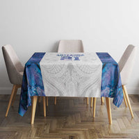 Custom New Zealand Aotearoa Tablecloth Purple Maori Paua Shell Indigenous - Polynesian Pride