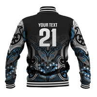World Cricket Custom New Zealand Baseball Jacket Kia kaha nga Potae Pango