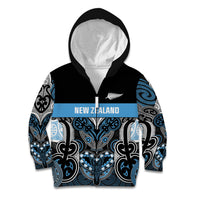 World Cricket Custom New Zealand Kid Hoodie Kia kaha nga Potae Pango