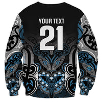 World Cricket Custom New Zealand Sweatshirt Kia kaha nga Potae Pango