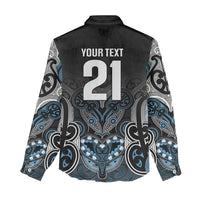 World Cricket Custom New Zealand Women Casual Shirt Kia kaha nga Potae Pango