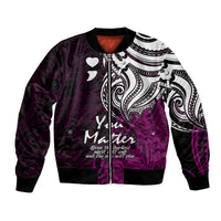 Your Matter Suicide Prevention Bomber Jacket Pink Polynesian Tribal LT9 Unisex Pink - Polynesian Pride