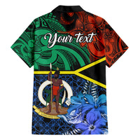 personalised-tafea-day-family-matching-short-sleeve-bodycon-dress-and-hawaiian-shirt-vanuatu-sand-drawing-with-polynesian-pattern