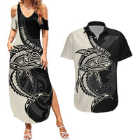 personalised-polynesia-fishing-couples-matching-summer-maxi-dress-and-hawaiian-shirt-with-maori-hei-matau-fish-hook-gold-art