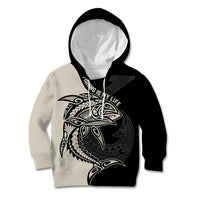 Personalised Polynesia Fishing Kid Hoodie With Maori Hei Matau Fish Hook Gold Art LT9 Hoodie Gold - Polynesian Pride