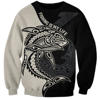 personalised-polynesia-fishing-sweatshirt-with-maori-hei-matau-fish-hook-gold-art