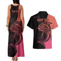 personalised-polynesia-fishing-couples-matching-tank-maxi-dress-and-hawaiian-shirt-with-maori-hei-matau-fish-hook-pink-art
