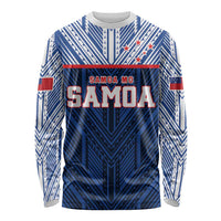 Custom Rugby Toa Samoa Long Sleeve Shirt Samoa mo Samoa Island Warrior Pride - Polynesian Pride