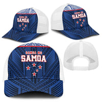 Toa Samoa Rugby Mesh Trucker Cap Samoa mo Samoa Island Warrior Pride - Polynesian Pride