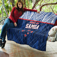 Rugby Toa Samoa Quilt Samoa mo Samoa Island Warrior Pride - Polynesian Pride