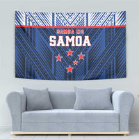 Rugby Toa Samoa Tapestry Samoa mo Samoa Island Warrior Pride - Polynesian Pride