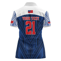 Custom Rugby Toa Samoa Women Polo Shirt Samoa mo Samoa Island Warrior Pride - Polynesian Pride