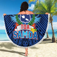 Rugby Toa Samoa Beach Blanket Samoa mo Samoa Strength in Tatau - Polynesian Pride