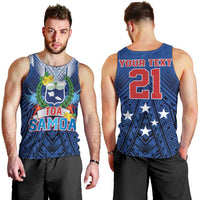 Custom Rugby Toa Samoa Men Tank Top Samoa mo Samoa Strength in Tatau - Polynesian Pride