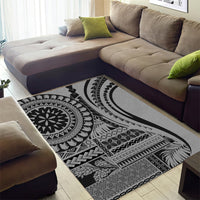 Samoa Siapo Arty Area Rug Black Style LT9 - Polynesian Pride