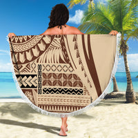 Samoa Siapo Arty Beach Blanket Brown Style LT9 - Polynesian Pride