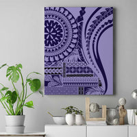 Samoa Siapo Arty Canvas Wall Art Purple Style LT9 Purple - Polynesian Pride