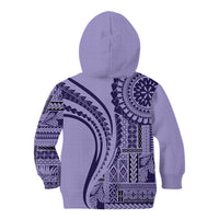 Samoa Siapo Arty Kid Hoodie Purple Style LT9 - Polynesian Pride