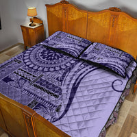 Samoa Siapo Arty Quilt Bed Set Purple Style LT9 - Polynesian Pride