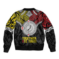 Aotearoa and Niue Mo Te Tiriti Bomber Jacket New Zealand Honour The Treaty Ake!Ake!Ake!