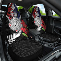 Aotearoa and Samoa Mo Te Tiriti Car Seat Cover Tangata Moana Stand with Tangata Whenua LT9 One Size Blue - Polynesian Pride