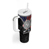Aotearoa and Samoa Mo Te Tiriti Tumbler With Handle Tangata Moana Stand with Tangata Whenua LT9 - Polynesian Pride