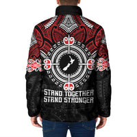 Aotearoa Proud To Be Maori Padded Jacket New Zealand Fight Together - Polynesian Pride