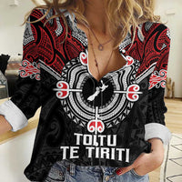 Aotearoa Proud To Be Maori Women Casual Shirt New Zealand Fight Together