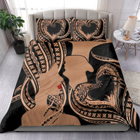 Personalised Valentines Day Romantic Lovers Bedding Set LT9 - Polynesian Pride