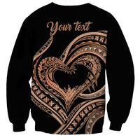 Personalised Valentines Day Romantic Lovers Sweatshirt LT9 - Polynesian Pride