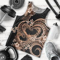 Polynesia Valentines Day Forever In My Heart Tattoo Men Tank Top Gold Style LT9 - Polynesian Pride