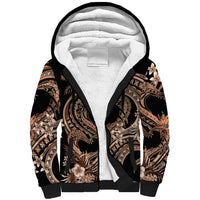 Polynesia Valentines Day Forever In My Heart Tattoo Sherpa Hoodie Gold Style LT9 Unisex Gold - Polynesian Pride