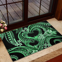 Polynesia Valentines Day Forever In My Heart Tattoo Rubber Doormat Green Style LT9 - Polynesian Pride
