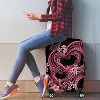 Polynesia Valentines Day Forever In My Heart Tattoo Luggage Cover Pink Style LT9 - Polynesian Pride