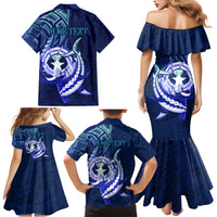 Personalised Northern Mariana Islands Family Matching Mermaid Dress and Hawaiian Shirt Commonwealth Day 2024 LT9 - Polynesian Pride