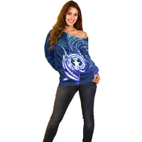 Personalised Northern Mariana Islands Off Shoulder Sweater Commonwealth Day 2024 LT9 - Polynesian Pride