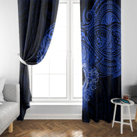 Northern Mariana Islands Ylang-ylang Mwarmwar Window Curtain Polynesian Blue Style LT9 - Polynesian Pride