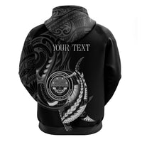 Personalised FSM Culture Day Zip Hoodie Hammerhead Shark Tribal 2024 LT9 - Polynesian Pride
