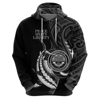 Personalised FSM Culture Day Zip Hoodie Hammerhead Shark Tribal 2024 LT9 - Polynesian Pride