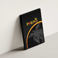 Papua New Guinea 50th Independence Day Canvas Wall Art Simple Oro Tapa Pattern - Polynesian Pride