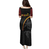 Papua New Guinea 50th Independence Day Family Matching Puletasi and Hawaiian Shirt Simple Oro Tapa Pattern - Polynesian Pride