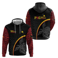 Papua New Guinea 50th Independence Day Hoodie Simple Oro Tapa Pattern - Polynesian Pride