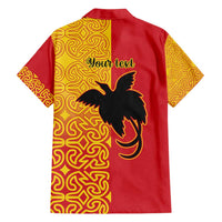 Papua New Guinea Oro Tapa Personalised Family Matching Off Shoulder Maxi Dress and Hawaiian Shirt Simple Bird of Paradise Style - Polynesian Pride