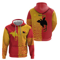 Papua New Guinea Oro Tapa Personalised Hoodie Simple Bird of Paradise Style - Polynesian Pride