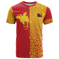 Papua New Guinea Oro Tapa Personalised T Shirt Simple Bird of Paradise Style - Polynesian Pride
