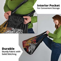 Papua New Guinea Sepik Personalised Grocery Bag PNG Bird of Paradise Tattoo - Polynesian Pride