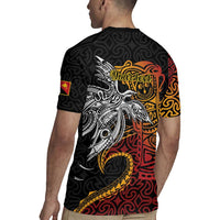 Papua New Guinea Sepik Personalised Rugby Jersey PNG Bird of Paradise Tattoo - Polynesian Pride